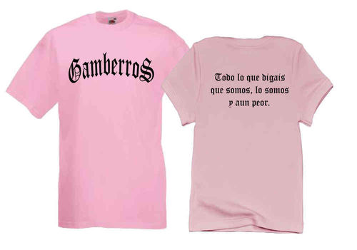 Camiseta rosa niño Gamberros clasica