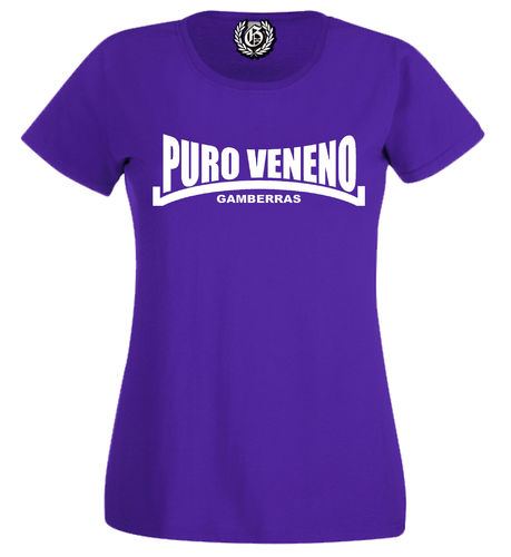 Camiseta mujer Puro veneno violeta