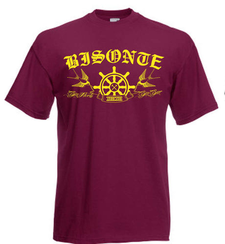 Camiseta granate Bisonte