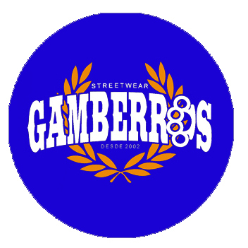 Chapa Gamberros streetwear since 2002 azul