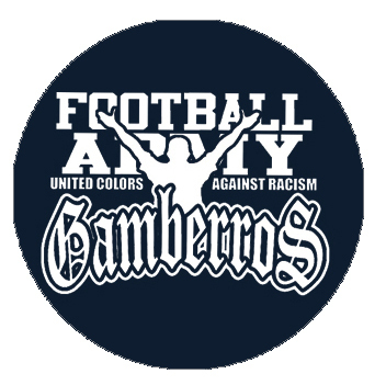 Chapa Gamberros Football army azul