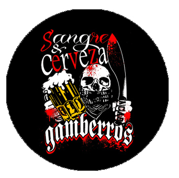 Chapa Gamberros Sangre y cerveza